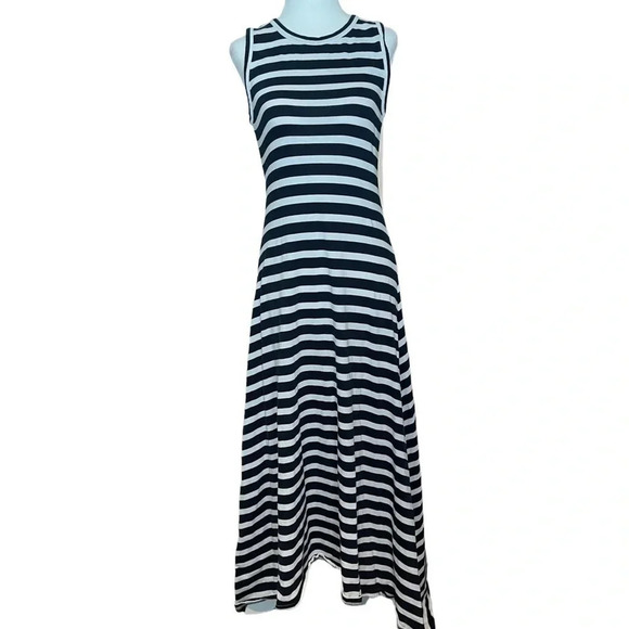 J. Crew Dresses & Skirts - J Crew navy/white striped maxi dress. 100% cotton. XXS.